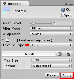 Texture Importer Settings Screenshot