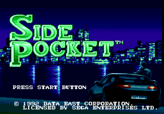 Side Pocket - Intro Screen Screenshot