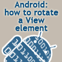 Android: how to rotate a View element thumbnail