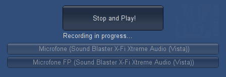 Stop and Playback the recording